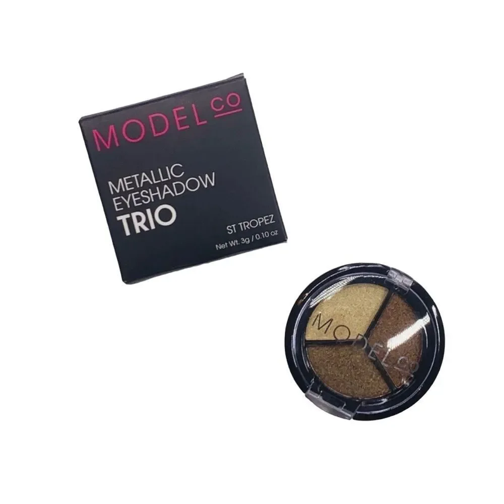 3/20💘Modelco Metallic Eyeshadow Trio St. Tropez